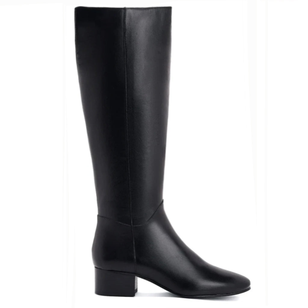 Medium heel knee sales high boots