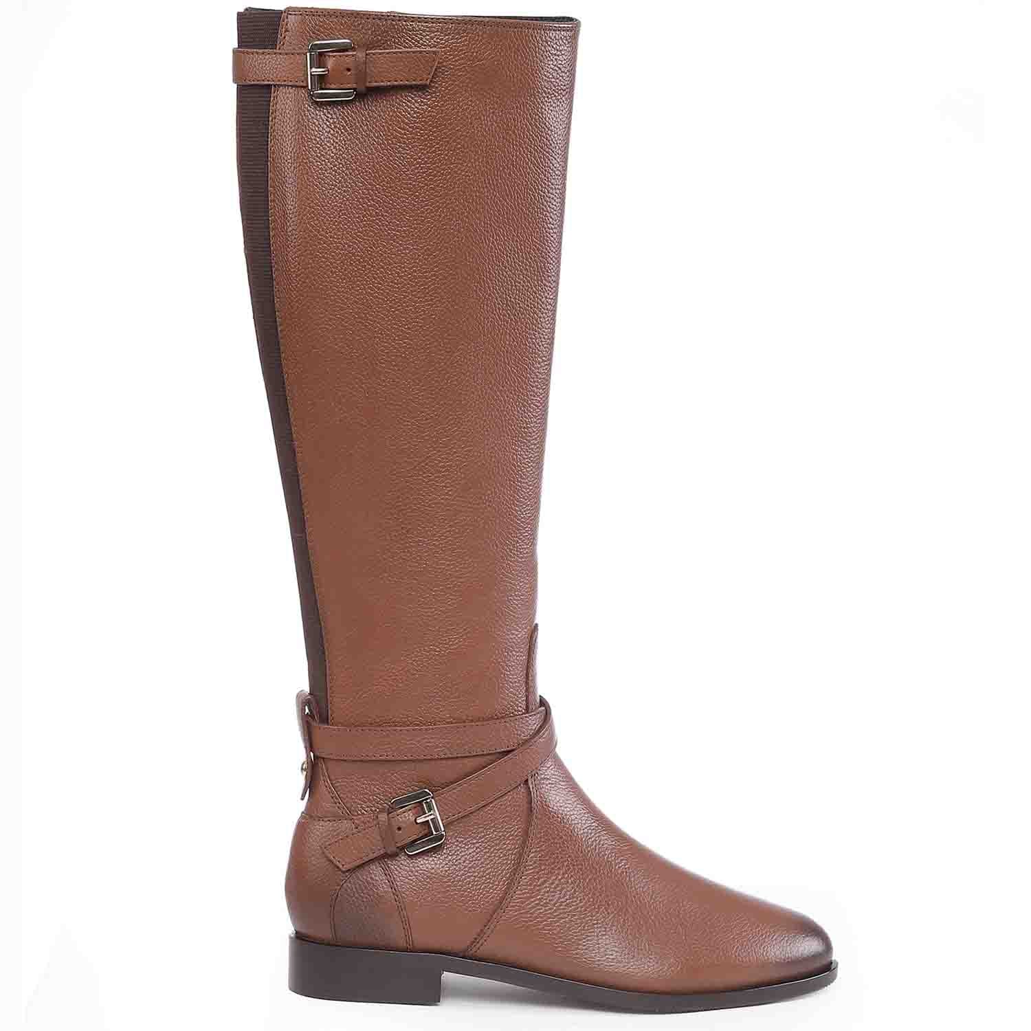 Tan leather clearance booties womens