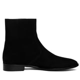 Saint Amorino Black Nubuck Leather Ankle Boots