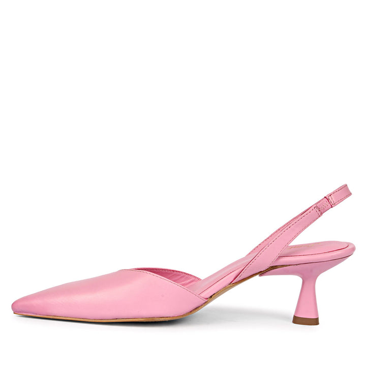 Saint Nanette Blushy Pink Leather Pumps