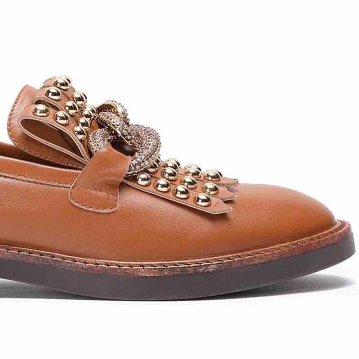 Saint Zoe Cuoio Leather Handcrafted Moccasins