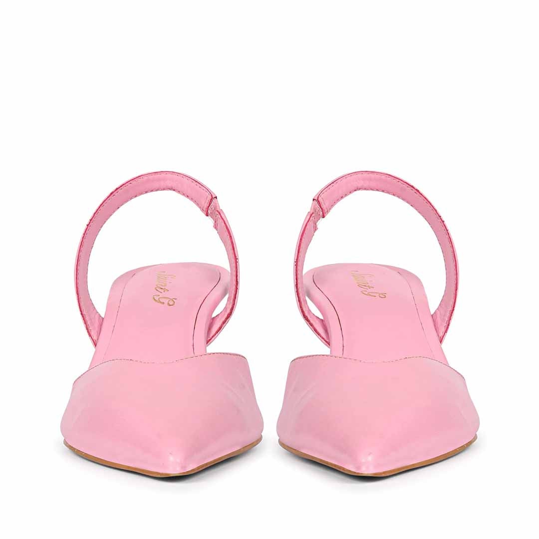 Saint Nanette Blushy Pink Leather Pumps