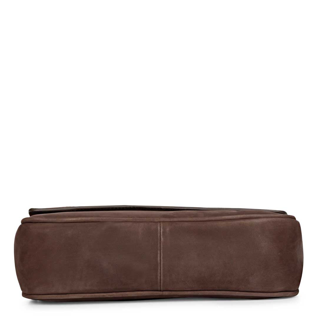Favore Women Brown Leather Sling Bags