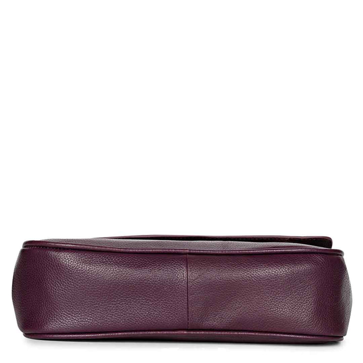 Favore Women Burgundy Leather Sling Bags