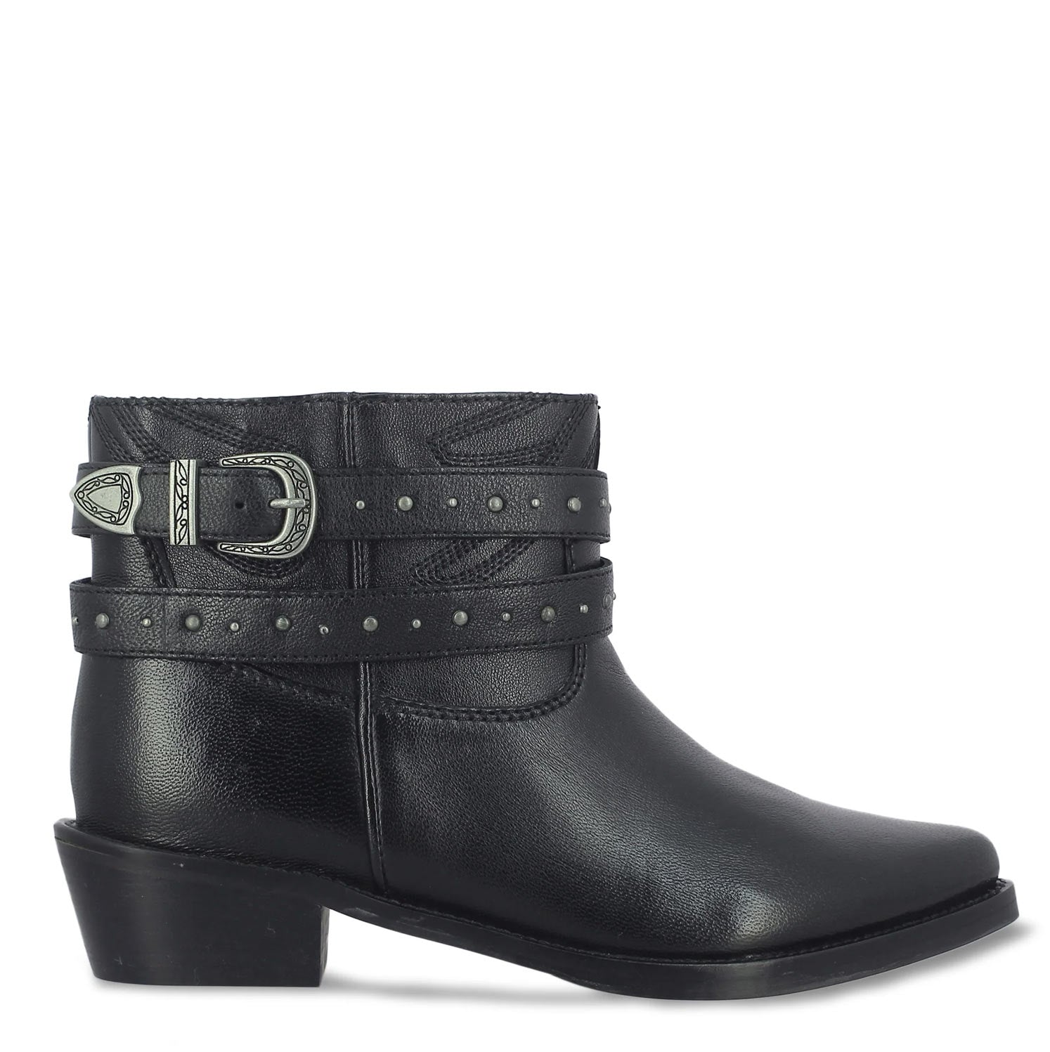 Buy Black Leather Ankle Boot Ankle Length Boots Online SaintG India