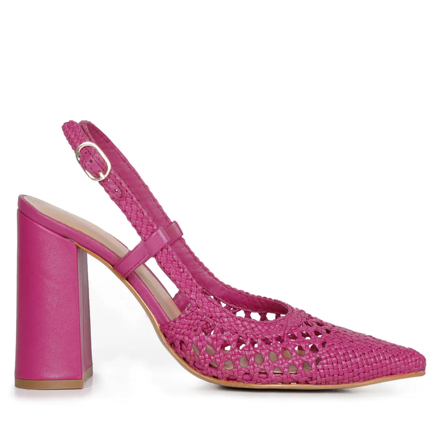 Pink block 2025 heel shoes