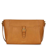 Favore Tan Women Leather Structured Sling Bag