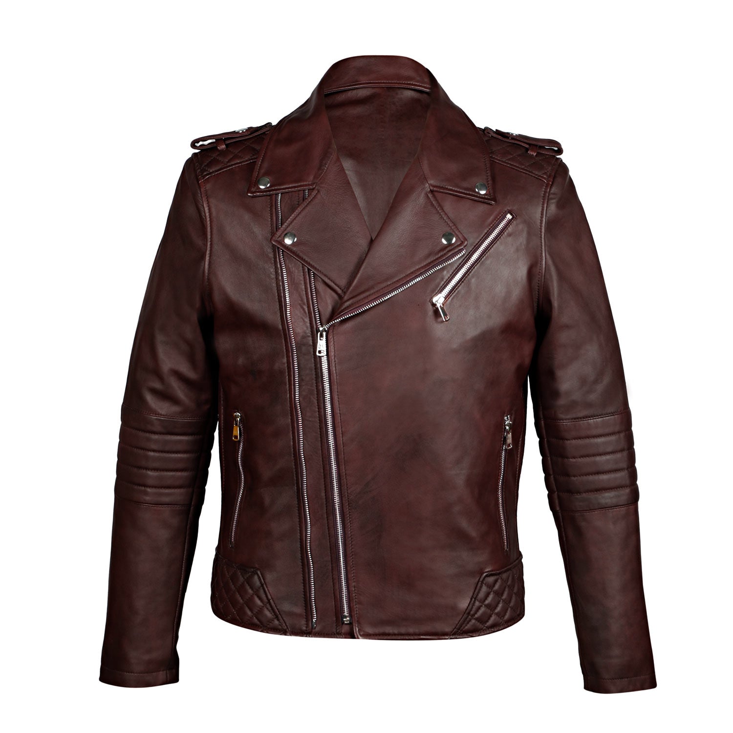 Red Bridge Mens Leather Jacket Genuine Leather Biker Jacket with Swea, €  249,90