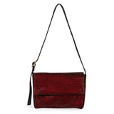 Mattie Crystal Embellished Red Leather Mini Handbags