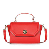 Favore Women Red Leather Satchel Bags