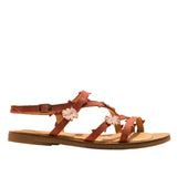 El Naturalista Caldera Embellished Leather Block Sandals with Buckle