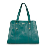 Favore Green Womens  Leather Structured Shoulder Bag