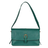 Favore Green Women Leather Structured Hanging Handbags