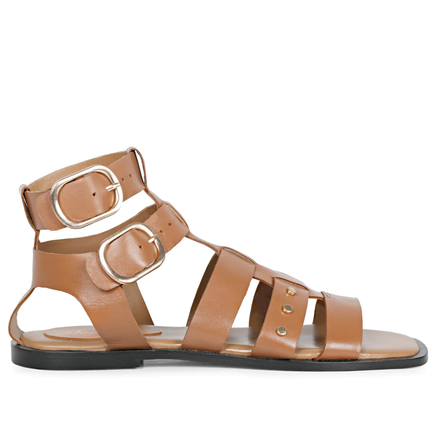 Rivet Decorated Strappy Roman Sandals | Roman sandals, Womens gladiator  sandals, Womens sandals flat