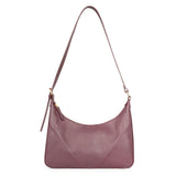 Favore Womens Burgundy Leather Hobo Bag