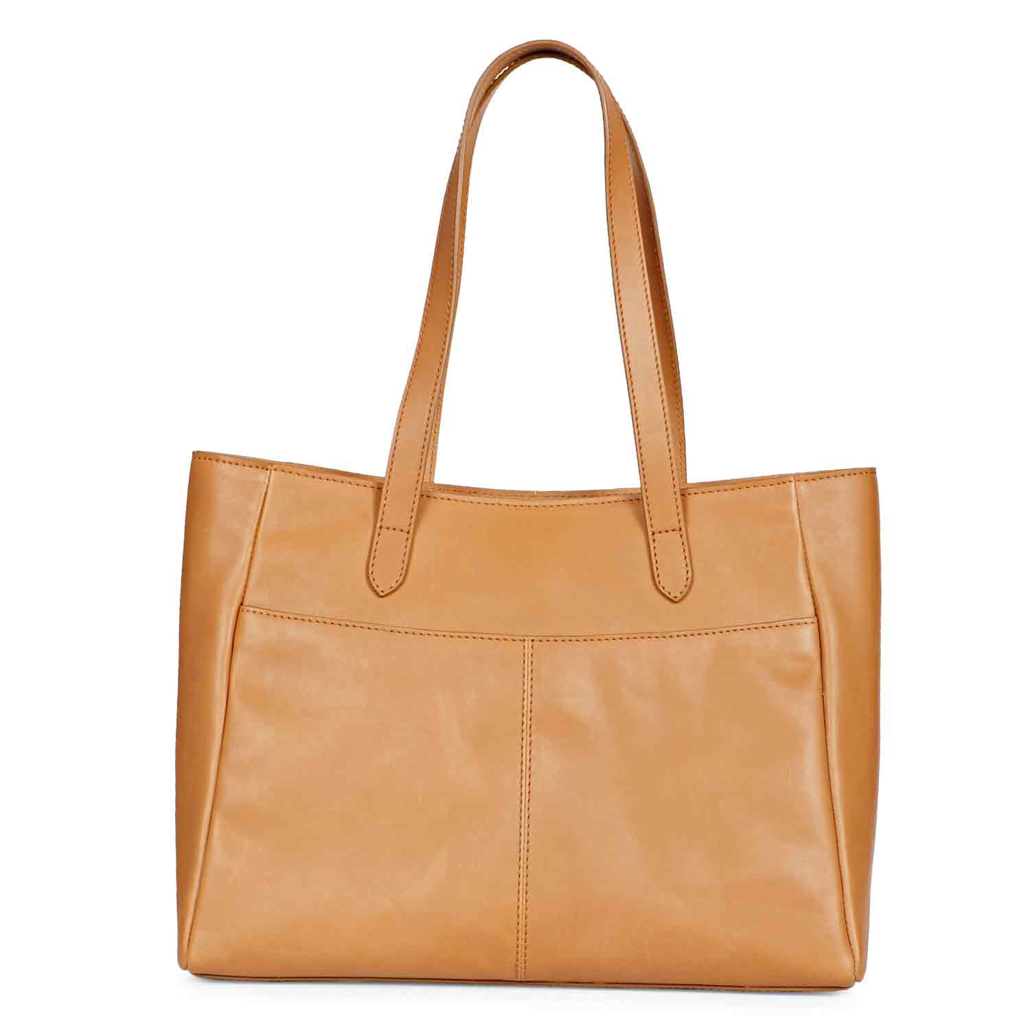 Favore Womens Tan Oversized Leather Shoulder Bag – SaintG India