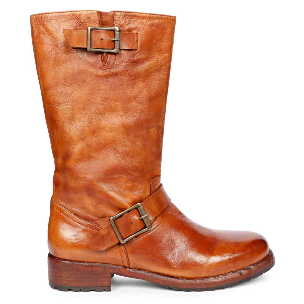 Saint Frankie Cuoio Leather Washed Calf Boots SaintG India