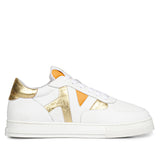 Felix White & Yellow Leather Sneakers