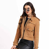 Saint Reba Conic Leather Women Jackets