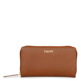 Favore Tan Leather Purse Clutches