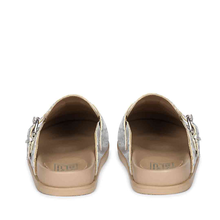 ViviBlu Silver Leather Mules