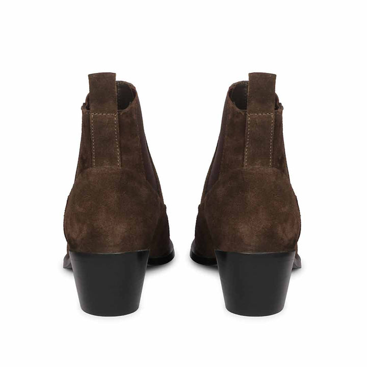 Saint Meline Brown Leather Ankle Boots