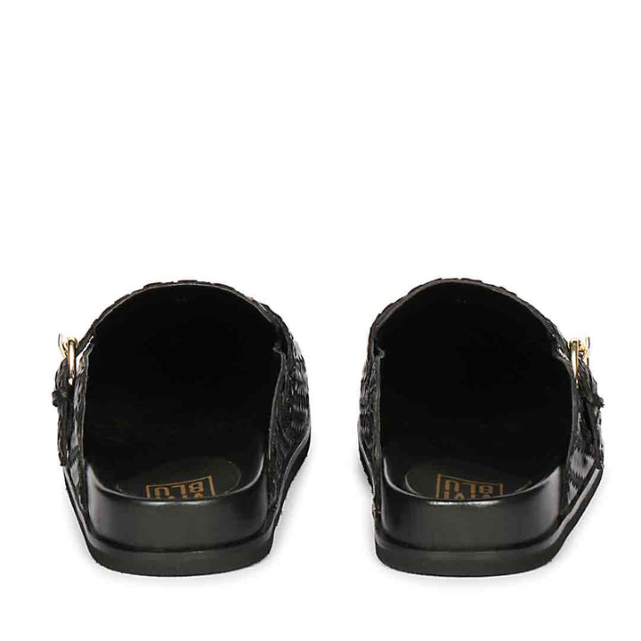 ViviBlu Black Leather Mules