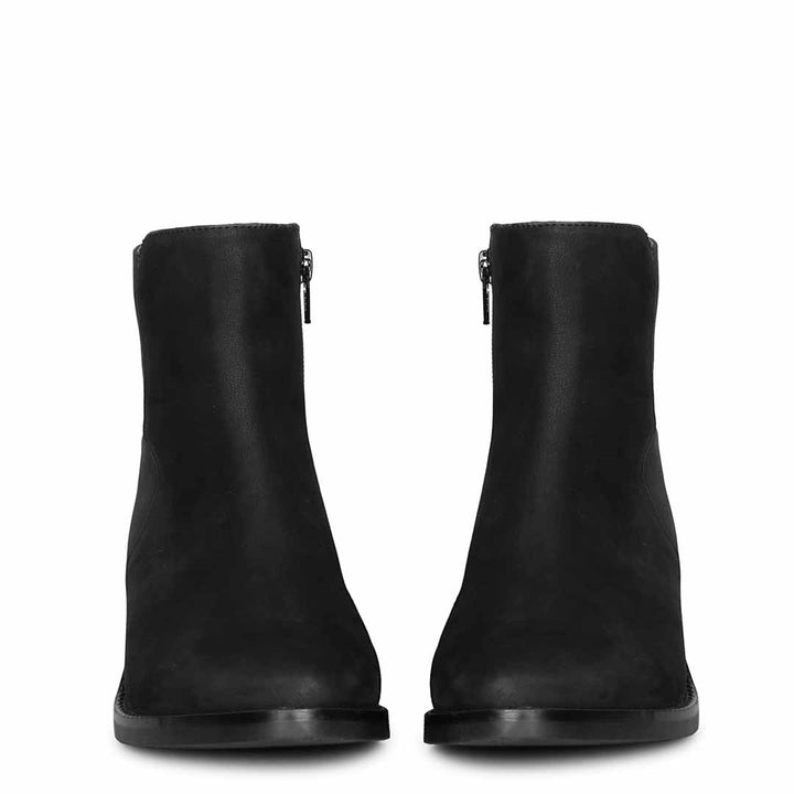 Saint Laney Black Leather Ankle Boots