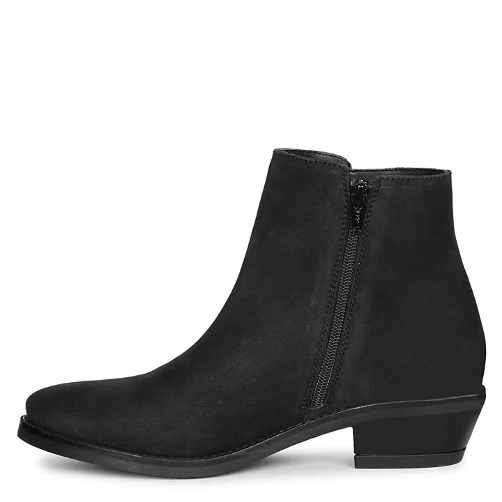 Saint Laney Black Leather Ankle Boots