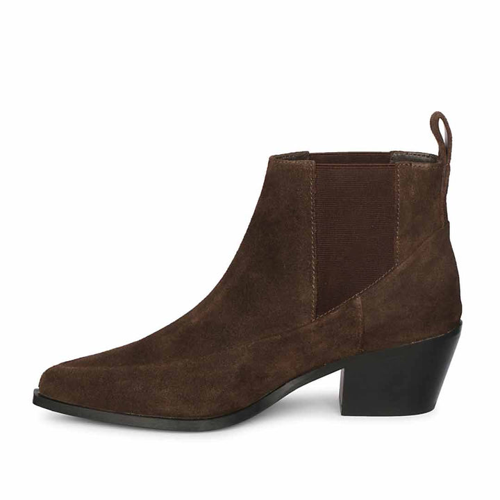 Saint Meline Brown Leather Ankle Boots