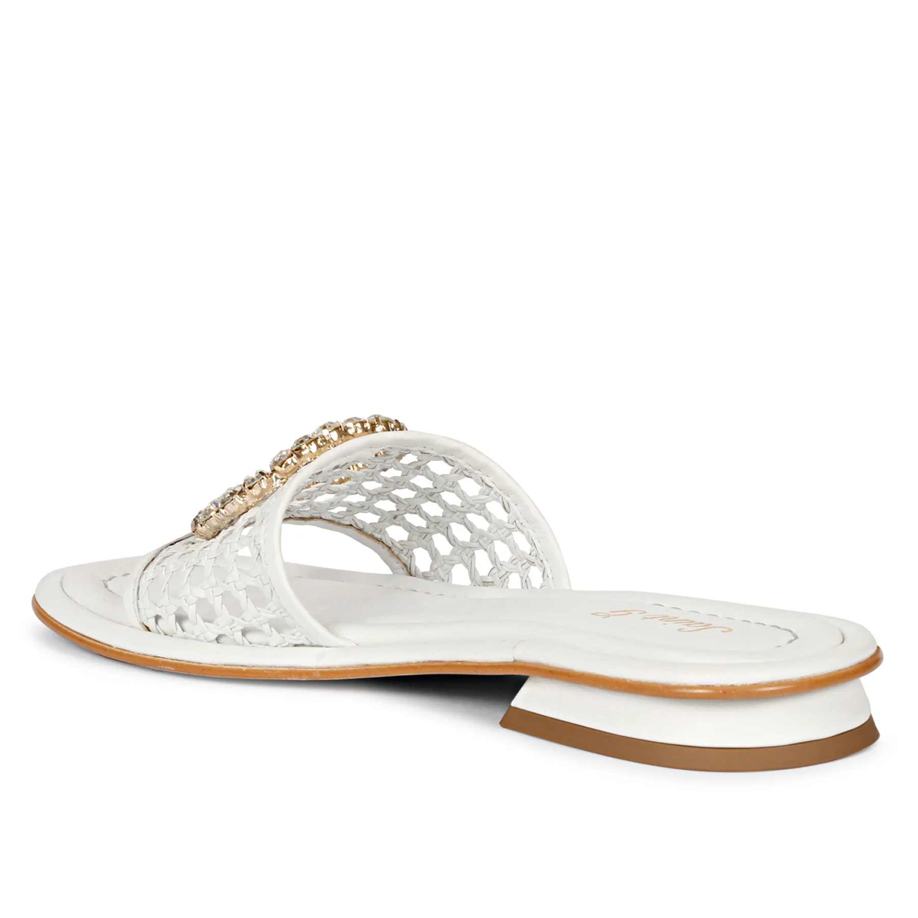 White leather best sale flip flops