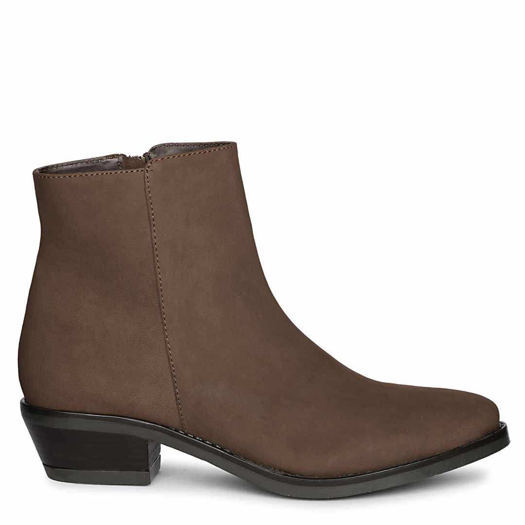 Saint Laney Brown Leather Ankle Boots