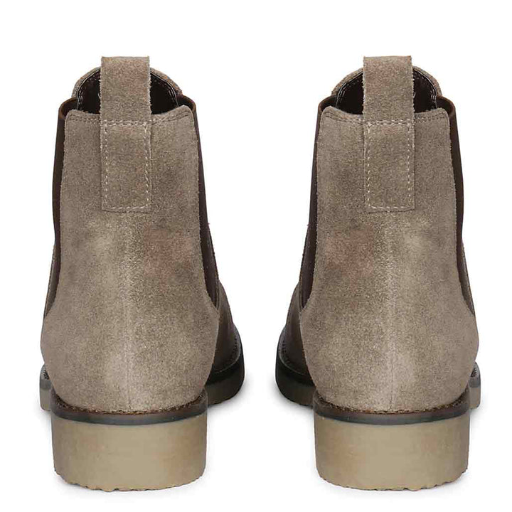 Saint Priscilla Charcoal Suede Ankle Boots