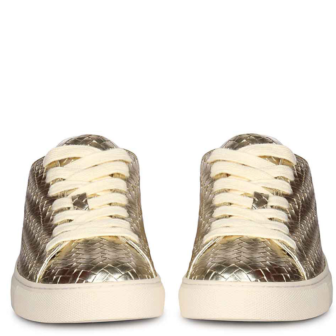 ViviBlu Gold Leather Sneakers