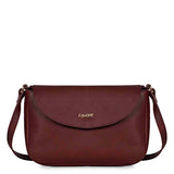 Favore Dark Brown Womens  Leather Structured Sling Bag