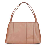 Favore Women Tan Leather Structured Handheld Bag