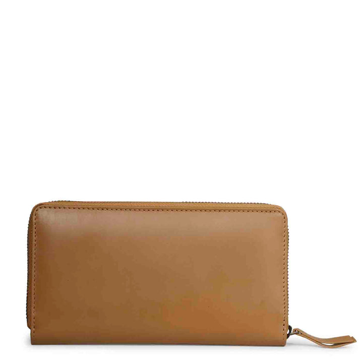 Favore Tan Leather Purse Clutches