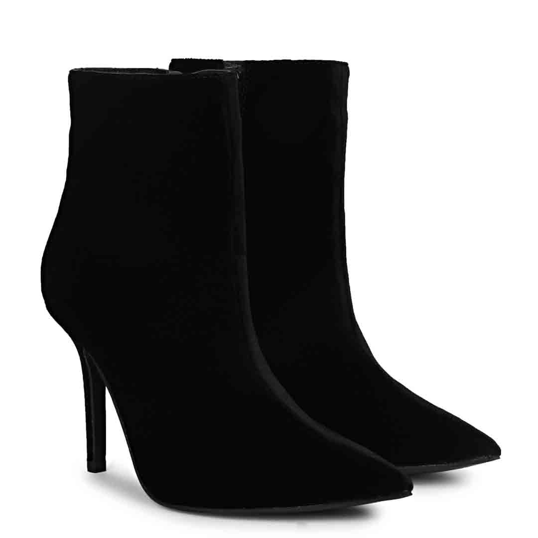 Women High Ankle Boots Buy Leather Black High Ankle Boots Online SaintG SaintG India