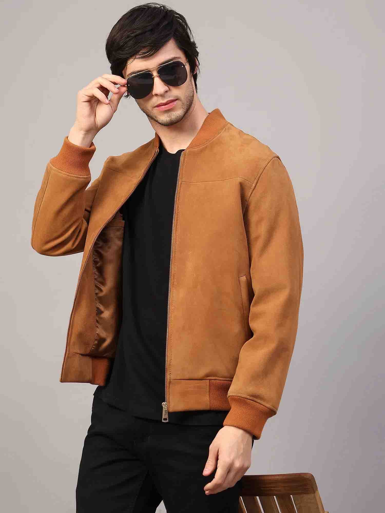 Classic Genuine Leather Jacket - Brown – Ron Tomson