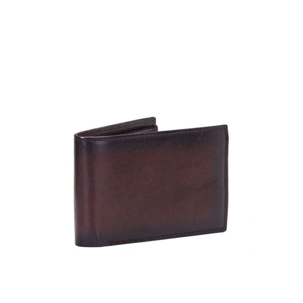 Dark Brown Leather Men's Wallet Set