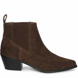 Saint Meline Brown Leather Ankle Boots