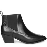 Saint Meline Black Leather Ankle Boots