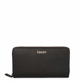 Favore Black Leather Purse Clutches