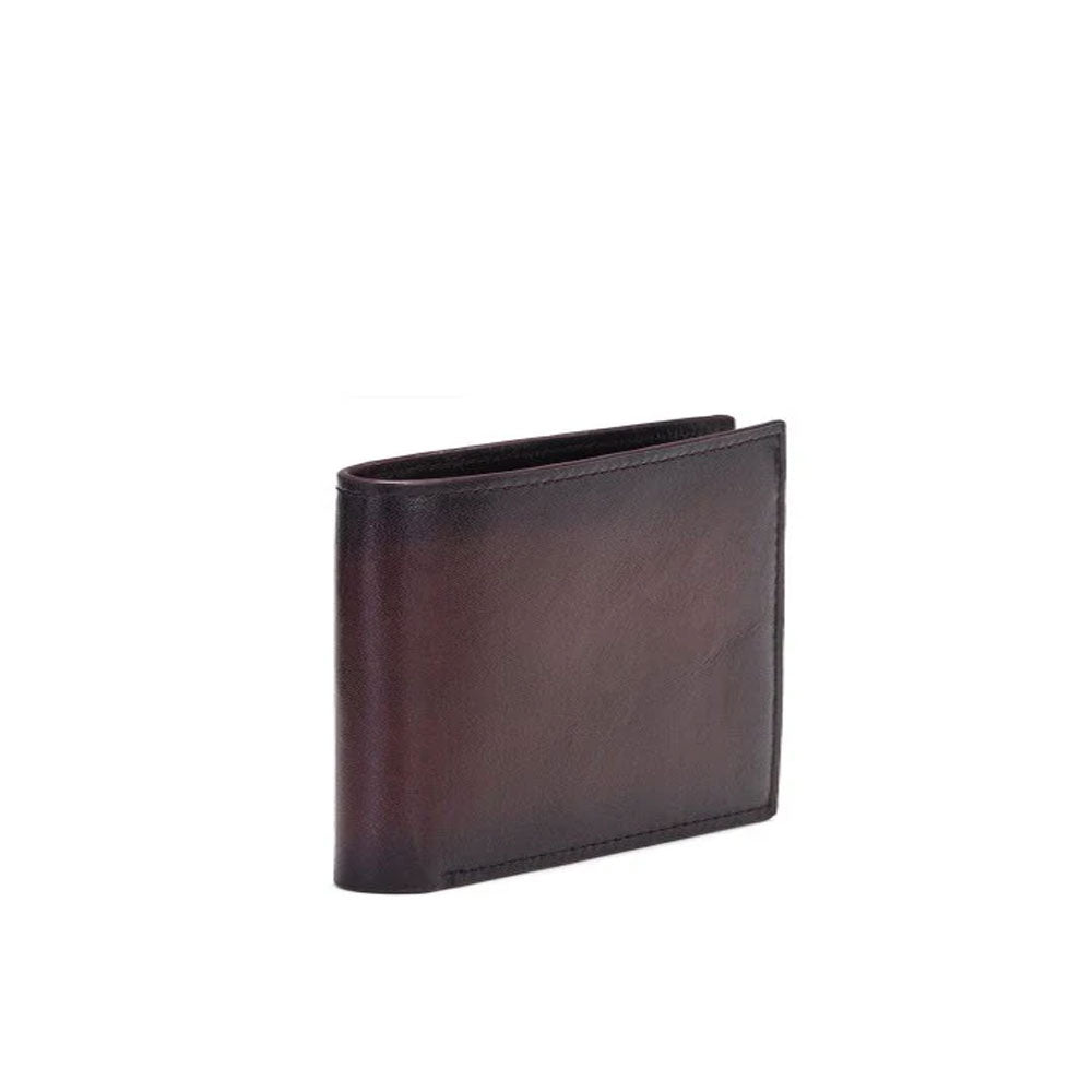 Dark Brown Leather Men's Wallet Set