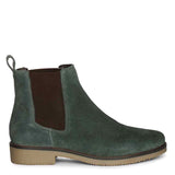 Saint Priscilla Teal Suede Ankle Boots