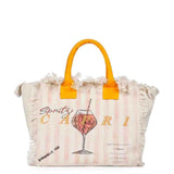 Favore Typography Printed Oversized Shopper Handheld Bag