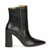 Saint Fia Black Leather Block Heel Boots