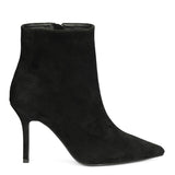 Saint Romola Black Suede Leather Stiletto Ankle Boots