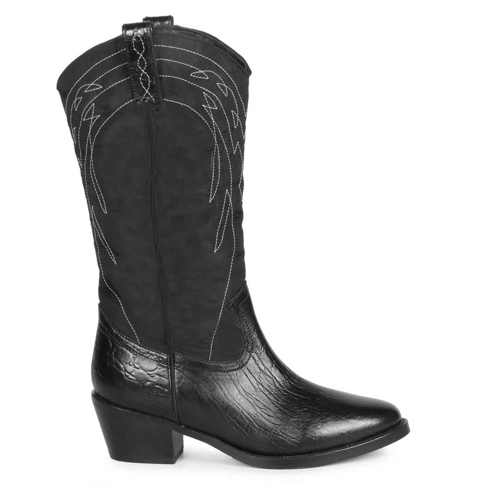 Saint Annette Stitched Leather Handcrafted Cowboy Boots