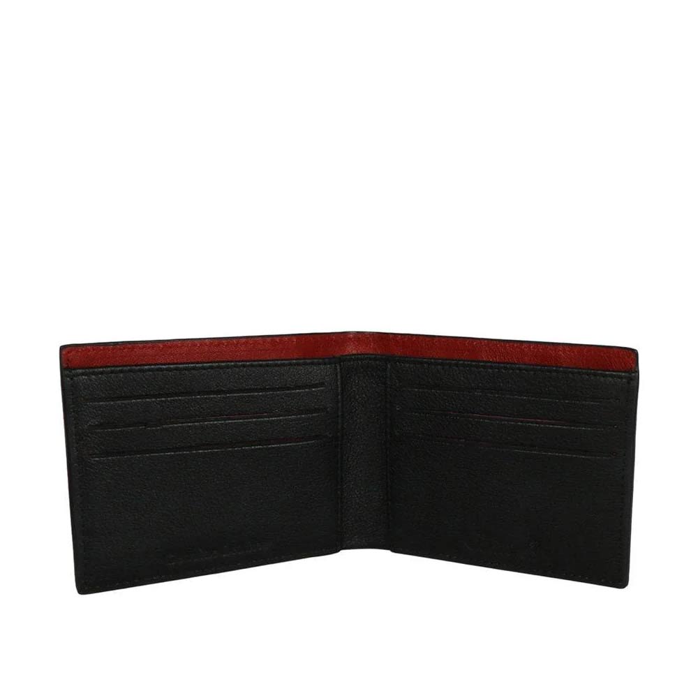 Black Croco Leather Men's Wallet Set.